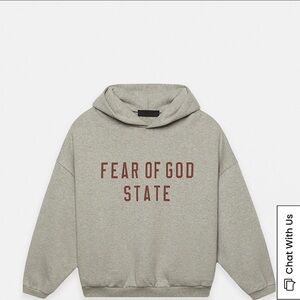 Fear of God Gray Hoodie with Sweatpants xs